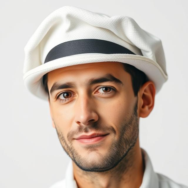 Men's White Breton Hat