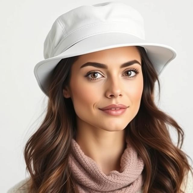 Women's White Breton Hat