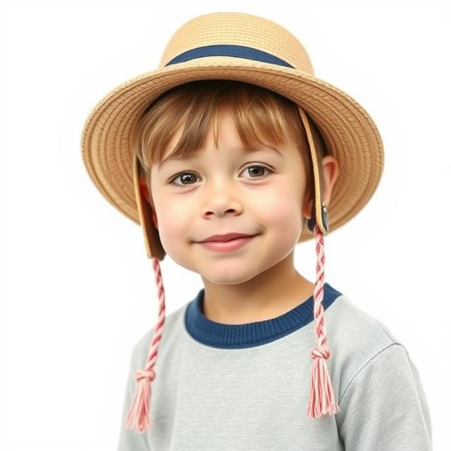 Kid's Brown Pamela Hat